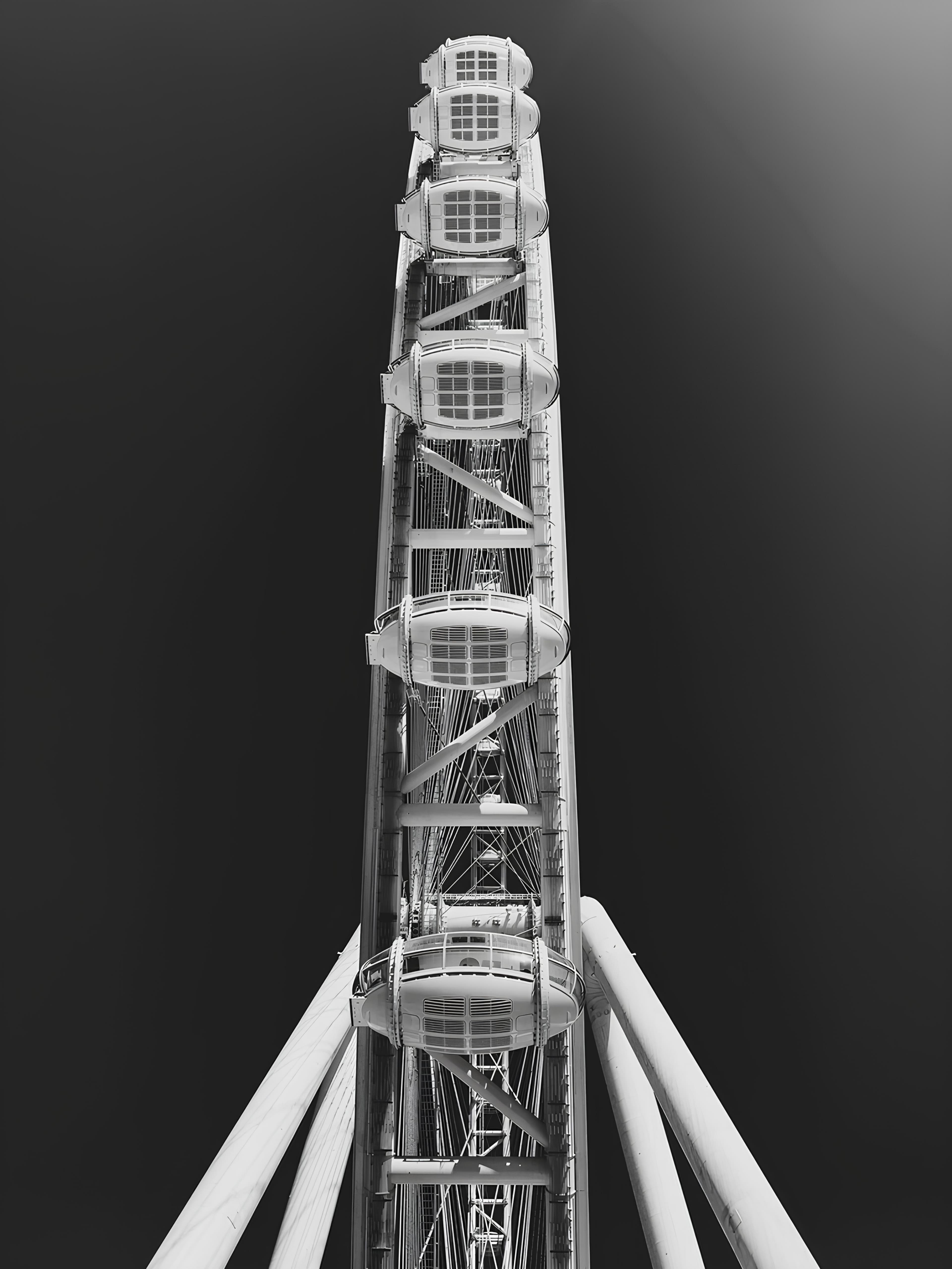 Architectural residence with palm trees